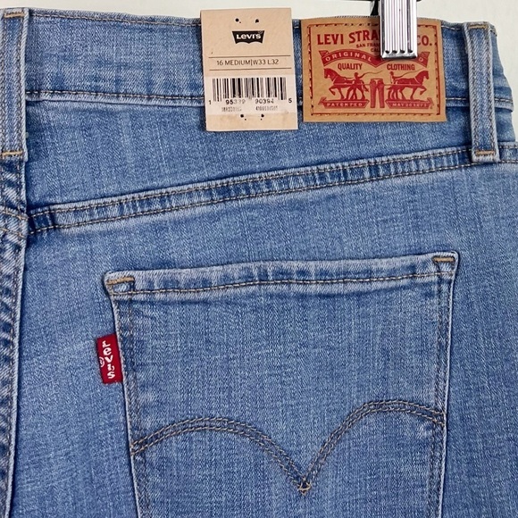 NWT Levi’s 724 High Rise Slim Straight Women’s Jeans Slate Reveal - Picture 8 of 9